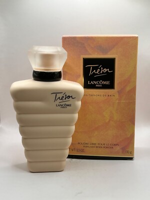 TRESOR BY LANCOME 100 G / 3.5 OZ VINTAGE PERFUMED BODY POWDER (NEW