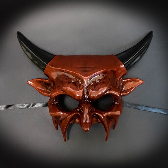 Halloween Devil Full Face Demonic Masquerade Ball Costume Party