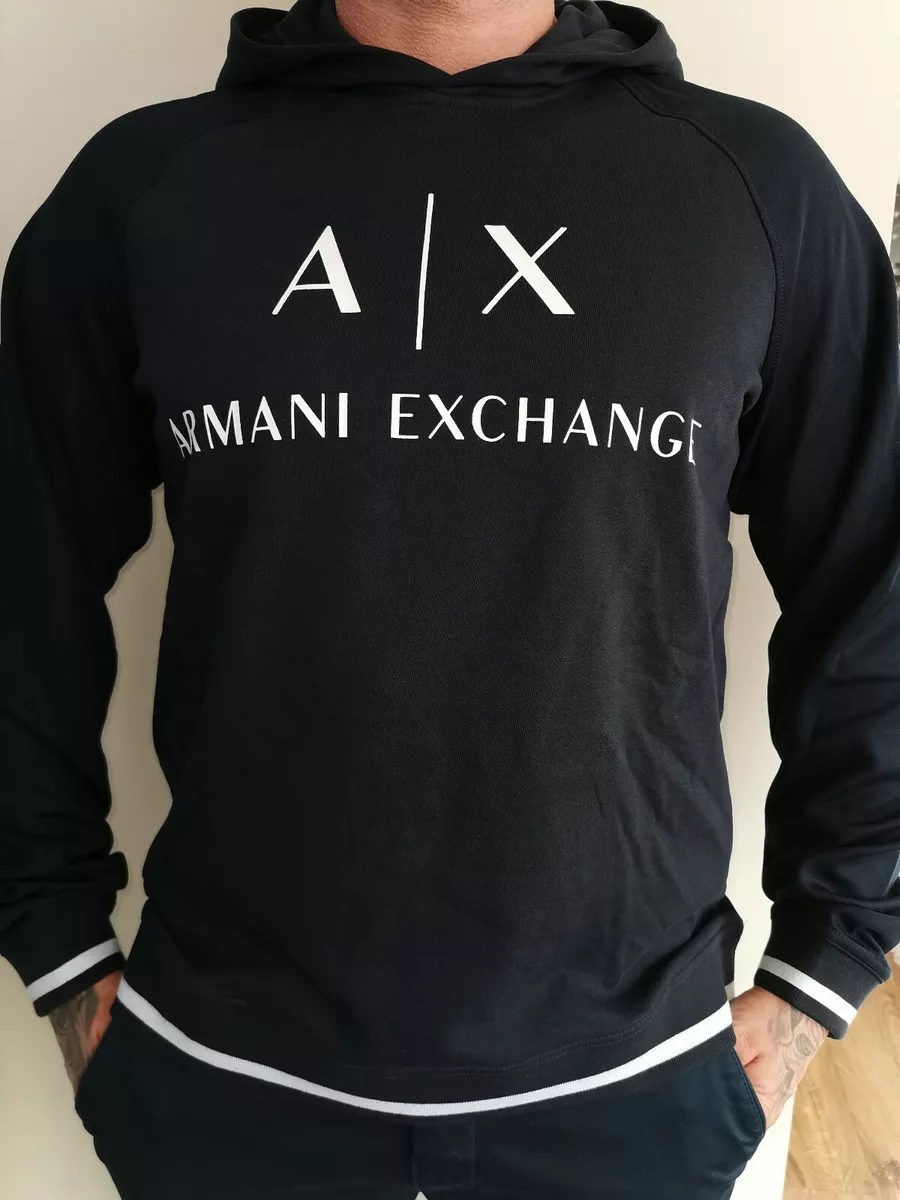 Armani exchange hotsell black hoodie