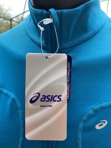 Asics Women's Favorite 1/2 Zip Blue Long Sleeve Jacket (Medium) - Picture 5 of 6