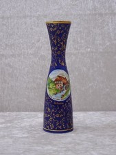 Arzberg Vase en Porcelaine Souvenir Maisons Forêt Noire - Vintage - 16 CM -