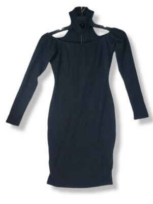 JUMP Junior's Glitter Waffle Knit Choker Midi Dress, Black, 3/4 | eBay JUMP Junior's Glitter Waffle Knit Choker Midi Dress, Black, 3/4 | eBay