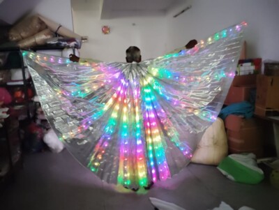 LED Isis Wings, Belly Dance Accessory, Wings Costume, Butterfly Wings