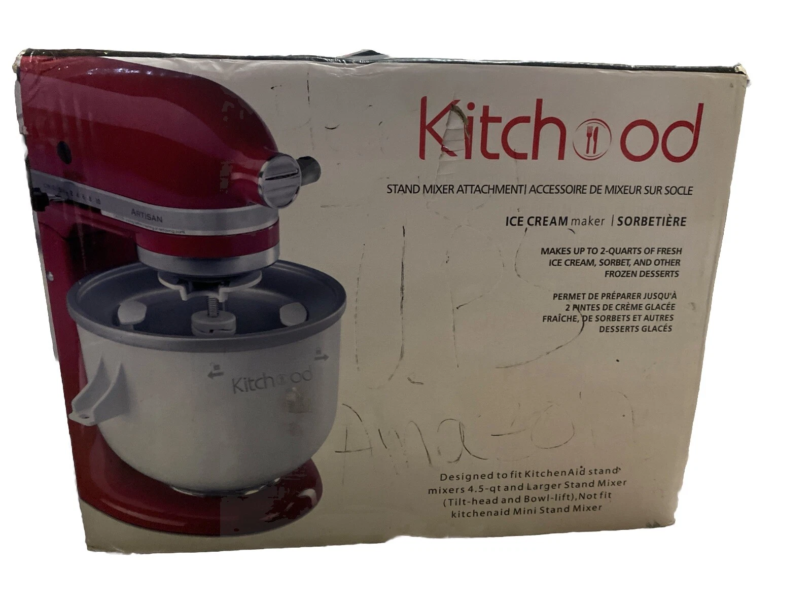 Kitchood Ice Cream Maker Stand Mixer Attachment
