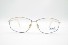 Vintage Signee by Metzler 7203 238 Gold Violet Oval Glasses Frame NOS