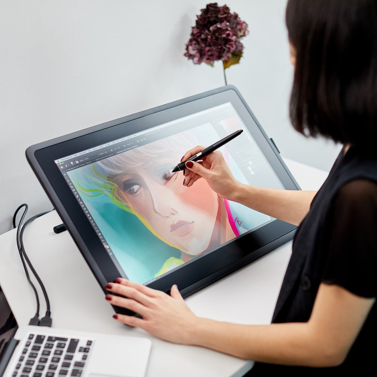 Wacom Cintiq 22 Drawing Tablet with HD Screen, Graphic Wacom Cintiq 22 Drawing Tablet with HD Screen, Graphic