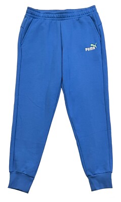 Puma Athletic Workout Slim Fit Double Knit Jogger Gym Track Fleece Sport Pants L