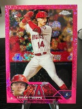 Logan OHOPPE 2023 Topps Chrome Pink Sparkle Rookie #188 Los Angeles Angels /350