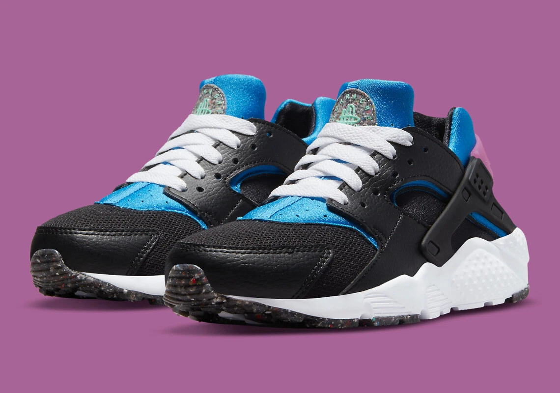 Nike huarache free clearance mens black blue purple