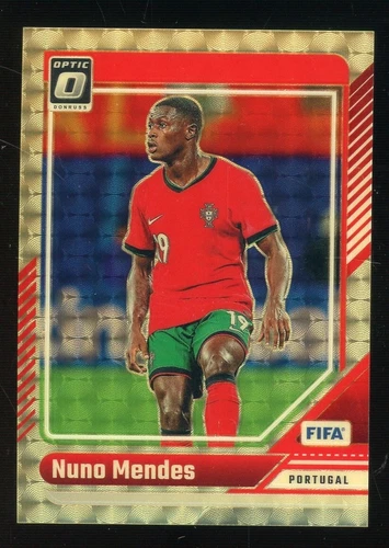 2024-25 Donruss Optic Soccer Gold Vinyl Prizm #128 Nuno Mendes 1/1