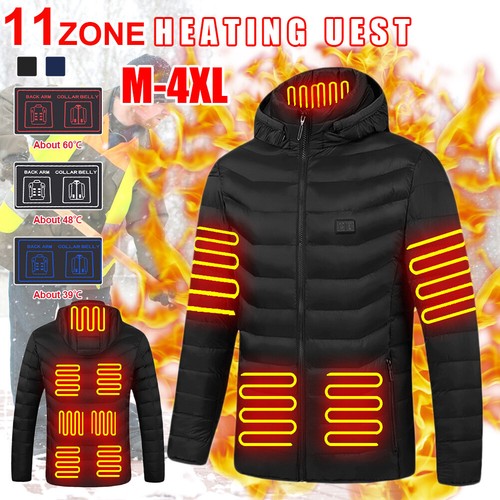 11 Zone Heated Jackets Winter Electric 