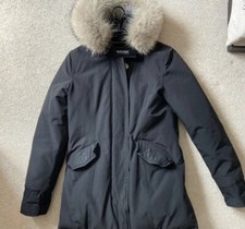 Woolrich Fur Trimmed Hood Puffer Parka Coat S
