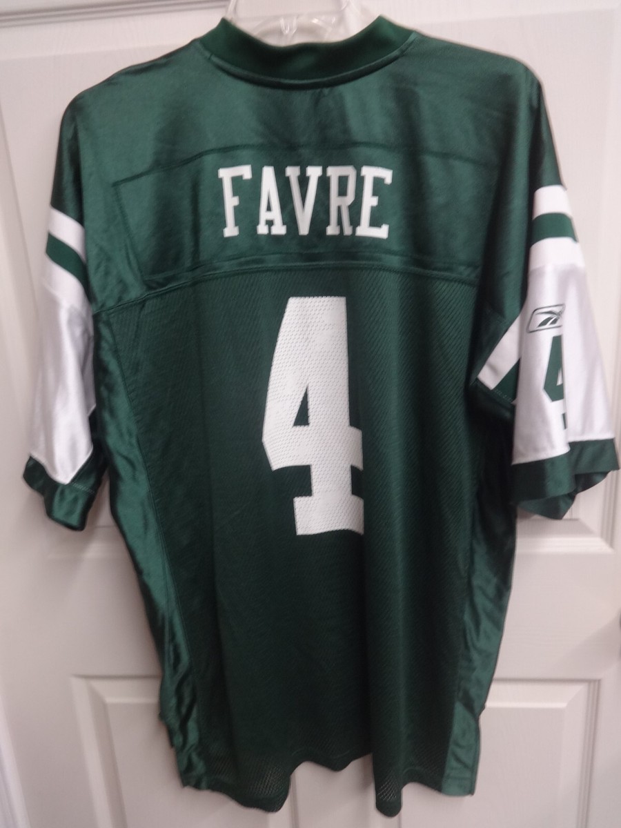 Reebok NFL New York Jets ユニフォーム FAVRE 4 Vintage Reebok NFL New York Jets Brett Favre # 4 Football Jersey