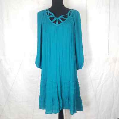sachin and babi light blue dress Casual Express turquoise shift dress size xxl