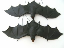 Fledermaus Fledermäuse Hartgummi 2erSet je 35cm Vampire Vampir Halloween Tiere