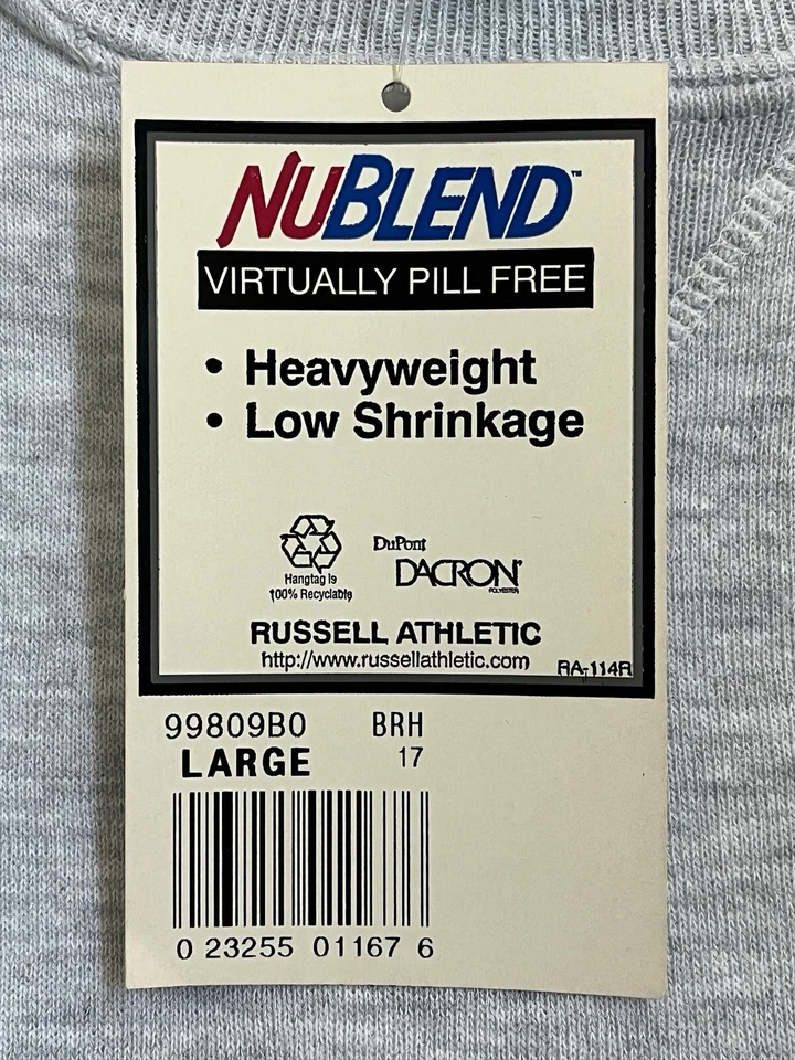 vintage russell athletic crewneck sweatshirt youth size large deadstock NWT 90s - Image 3 of 4