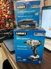 HART 20-Volt Cordless Impact Driver Kit +Another 20v 2.0ah battery HPID01B/HPB02