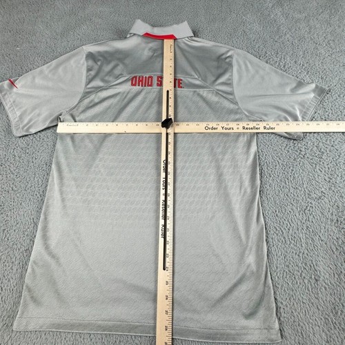 Ohio State Buckeyes Poloshirt Herren klein grau Nike Dri Fit Golf/Sport 27628X - Bild 10 von 13