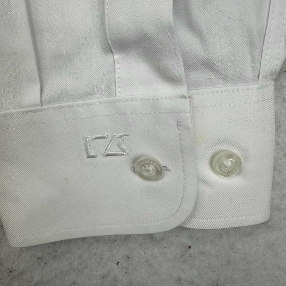 Mack Trucks Shirt Mens XL White Bulldog Long Sleeve Button Down Cutter Buck - Image 4 of 4