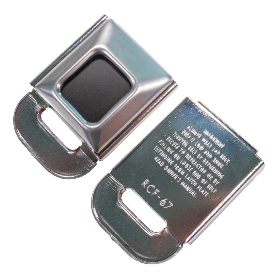 Kit completo de hebilla de cinturón de seguridad pequeño para auto y camioneta GM 1968-72 5 piezas Foto 2 de 4