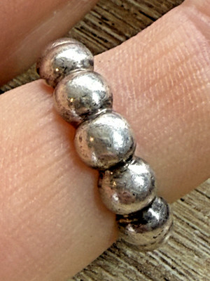 VINTAGE SILBER DESIGNER RING GR. O VON RAUFF 925 DANISH MODERNIST