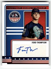 2023 Panini Stars & Stripes USA Baseball NTDP-FT Ford Thompson Auto