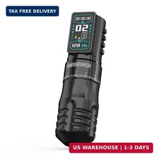 Wormhole 2300mAh Battery and 7 Adjustable Stroke Tattoo Gun for Artists, Aluminu