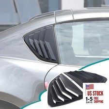 Rear Side Window Louvers Air Ven Decorative Compatible with Mazda MX Matt Black