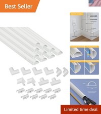 Elegant 157 Inch Cord Hideaway - Self-Adhesive & Custom Paint for Clean Spaces