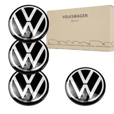4x Original Volkswagen Nabendeckel VW Radkapp...