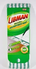 1 pack Libman Wet & Dry Microfiber Mop Head Refills Machine Washable Lifts Locks