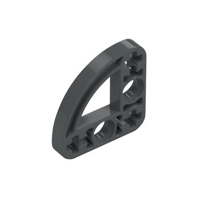 LEGO 15x Dark Bluish Gray Technic Beam 3 x 3 x 0.5, 90 Degrees Quarter Inv.523
