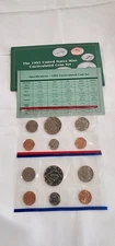 1993 United States Mint Uncirculated Coin Set with COA P D Marks, OGP