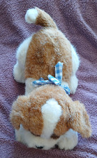 Vintage Caress Russ Berrie Tinker Puppy Dog Soft Toy Plush Comforter St Bernard