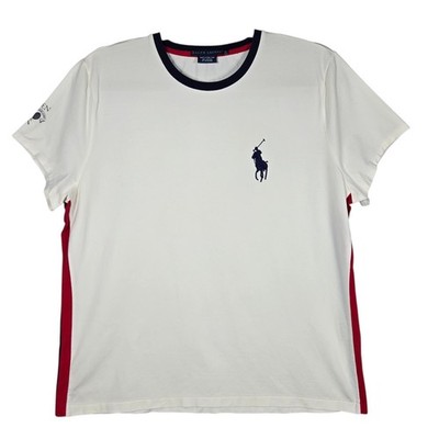 Ralph Lauren US Open 2005 T-Shirt Mens XL White Tennis Graphic