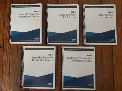SANS SEC660 Advanced Penetration Testing Exploit Writing GXPN Course Books 2022