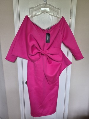 Aomei  Oversized Bow Dress Pink 1XL