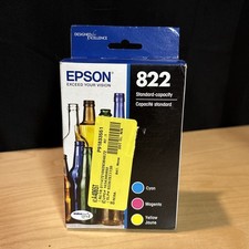 Genuine Epson 822 CMY Color Ink Cartridge OEM Sealed Exp 08/2027 NEW