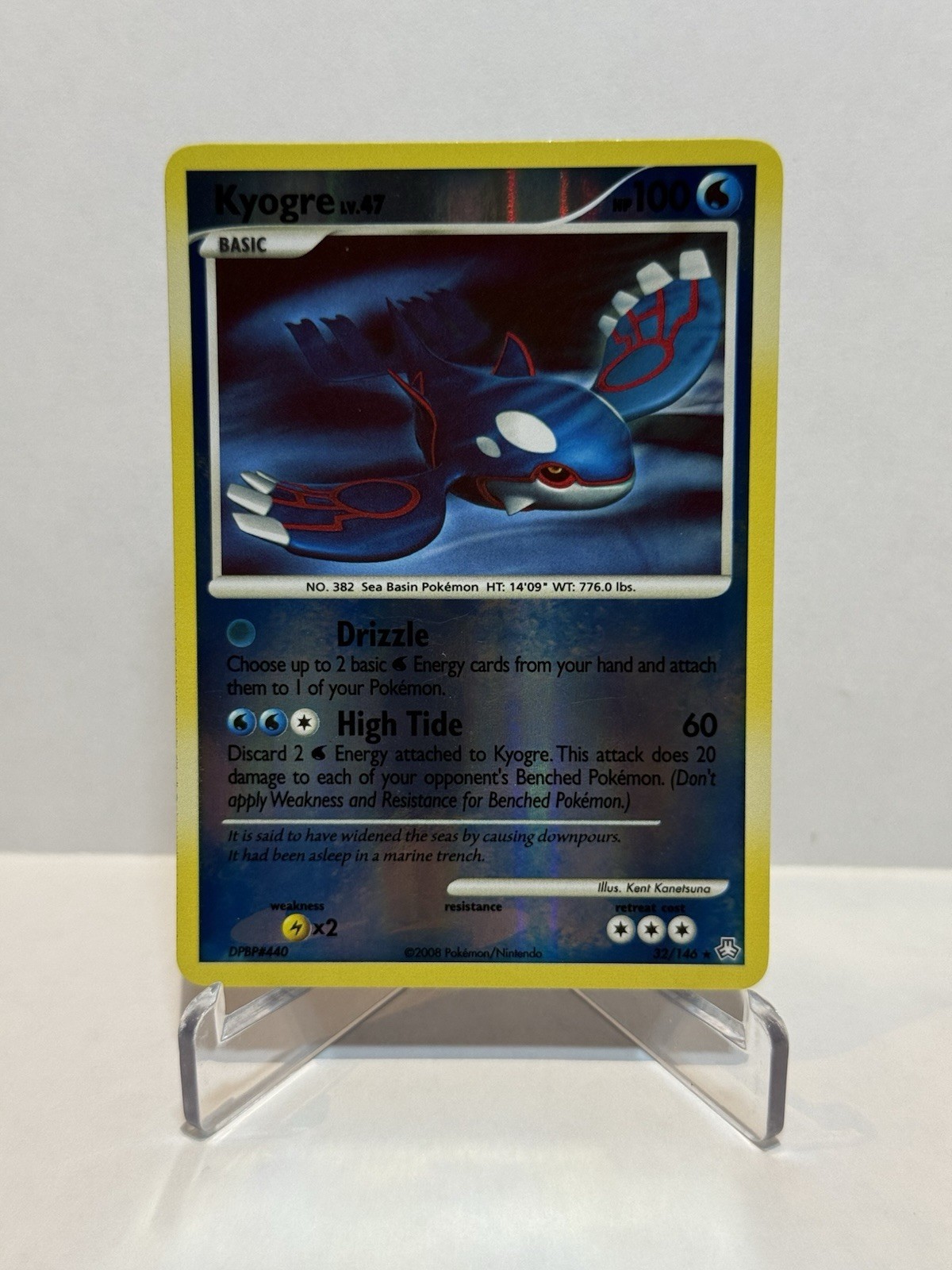 Kyogre Reverse Holo Rare Legends Awakened 32/146 NM