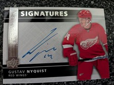 UD Premier Signatures Gustav Nyquist Detroit Red Wings Auto 2014-15
