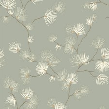 Valentino Pine Pattern Wallpaper Sage Green Textured Vinyl Belgravia 1936