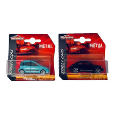 Majorette Street Cars Diecast Metal X2 New In Blister Packs