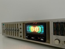 Sansui RG-707 Stereo Graphic Equalizer Consolette Vintage 1983 Works Good Look