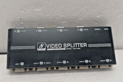 1 STCK. 8 PORT VIDEO-SPLITTER DUPLIZIERER MODELL: VGA-108A VIDEO201109018 KOS...