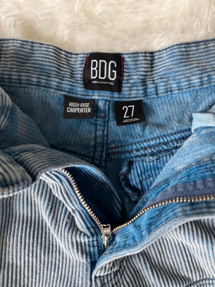 Pantalones Cortos Urban Outfitters BDG Pana Tiro Alto Carpintero Corte Para Mujer’s 27 Foto 3 de 4