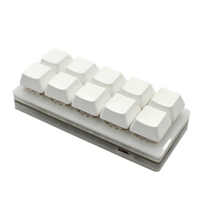 10-Key HID Programmable Keyboard w/ Cable Macro Keypad For Windows Linux Android