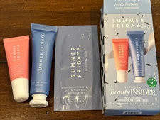 Summer Fridays Mini Set~Jet Lag Mask~Balm~Moisturizer Sephora Beauty Insider