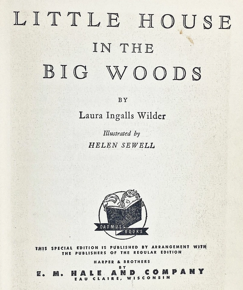 1935 a LITTLE HOUSE ON THE PRAIRIE Laura INGALLS Wilder FARMER BOY in BIG WOODS Foto 3 de 4