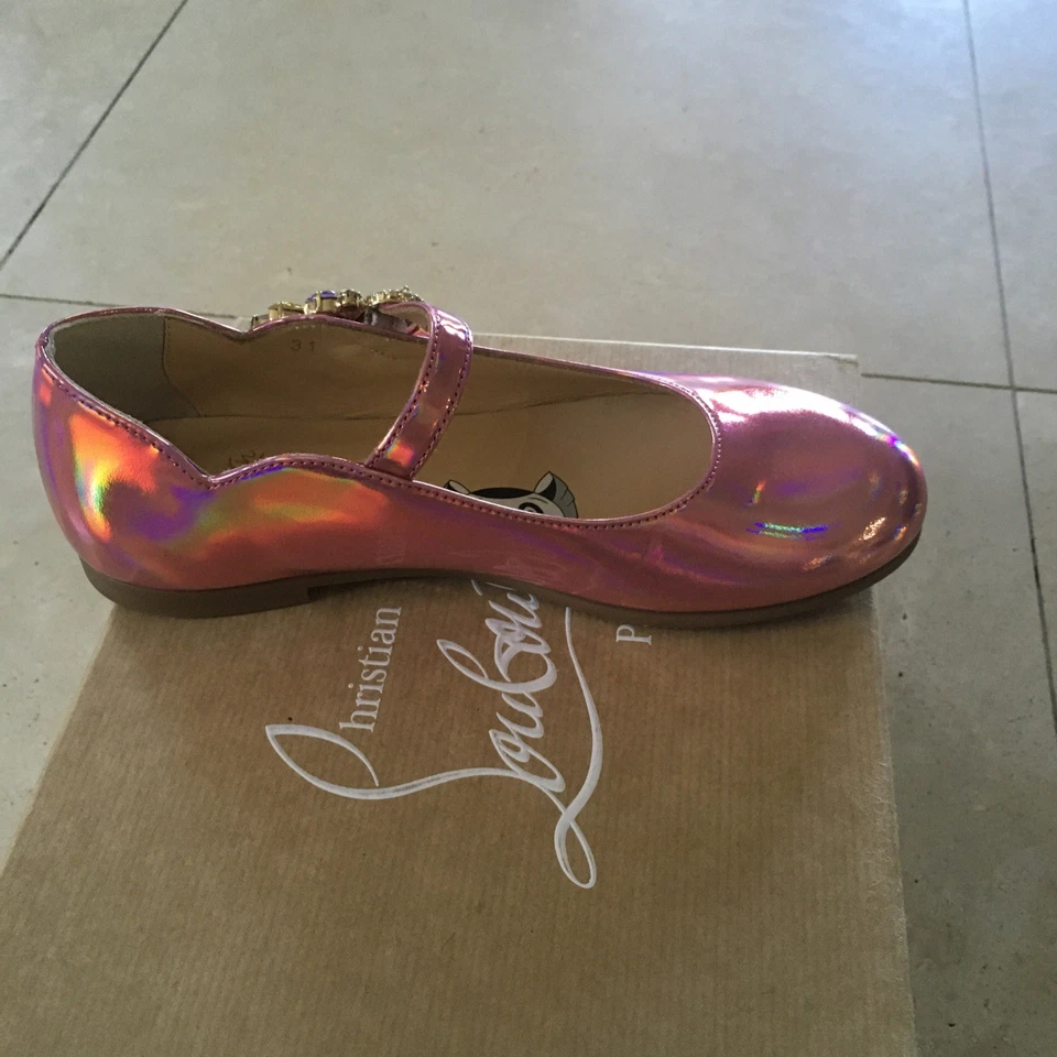 Christian Louboutin Niños Talla EU 31 Melodie Queenie Ballet Pisos Foto 3 de 4