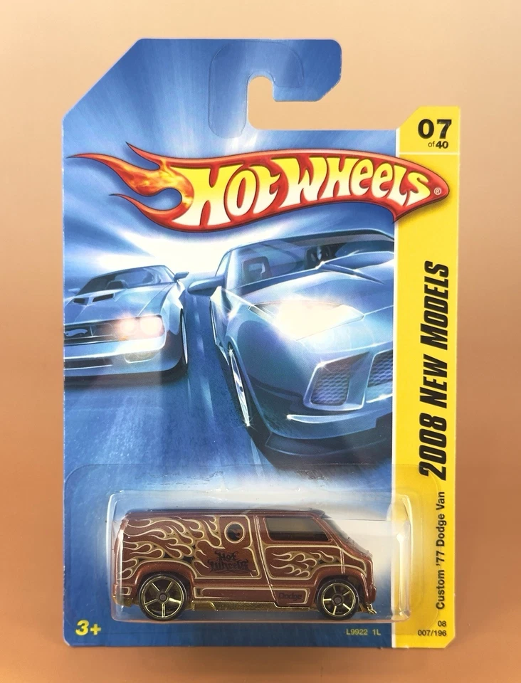 Hot Wheels 2008 New Models CUSTOM ’77 DODGE VAN (lot of 4 variations) 07/40 - Image 4 of 4